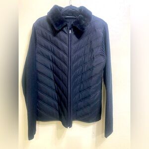 Fur Collar Lined Sweater